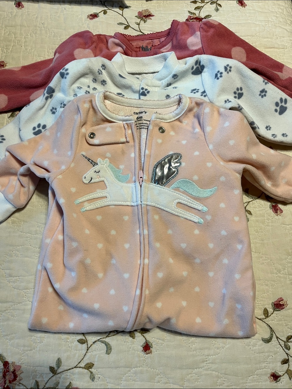 Carter's Infant Fleece Footies Set Of 3